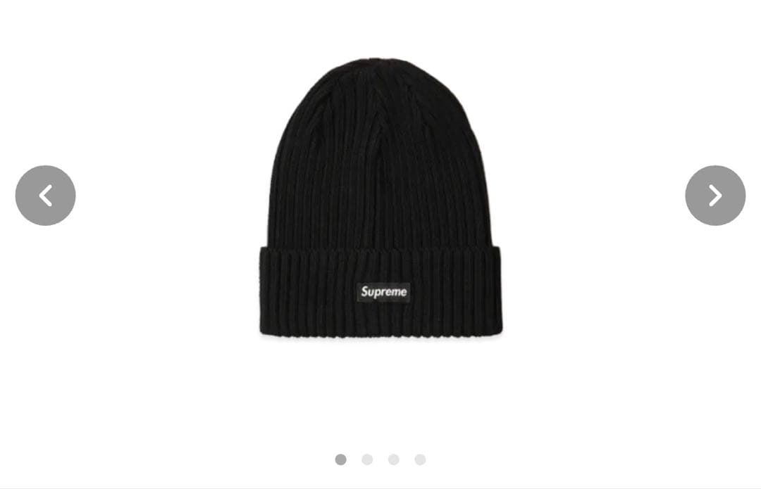 帽子 SUPREME overdyed beanie black 25SS