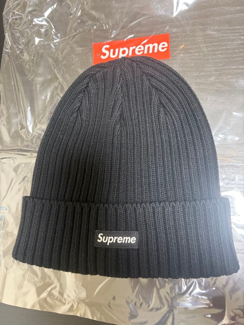 帽子 SUPREME overdyed beanie black 25SS