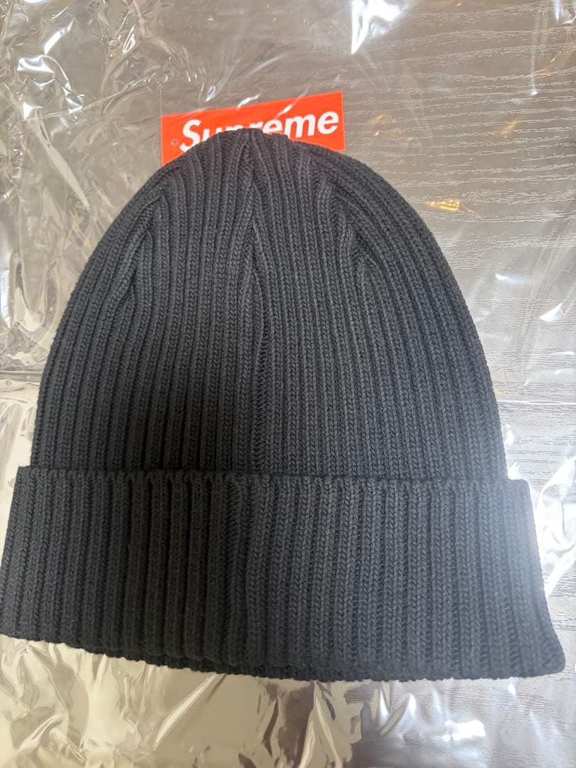 帽子 SUPREME overdyed beanie black 25SS