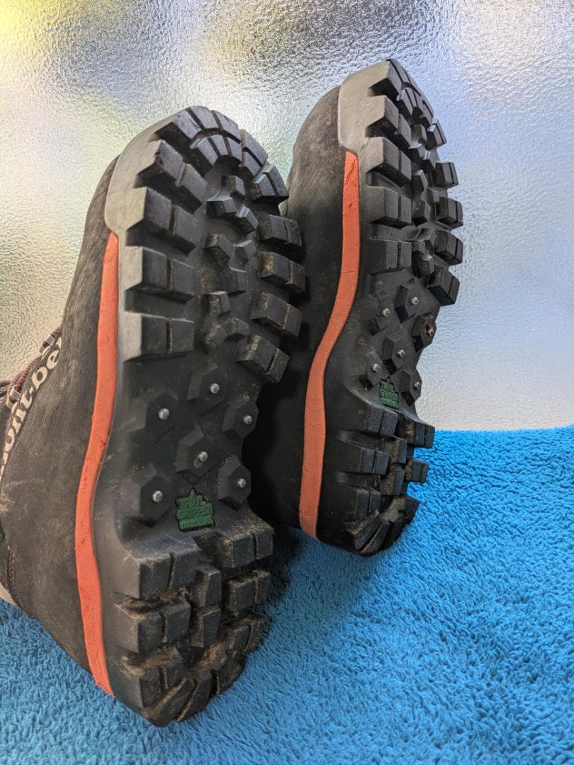 ★モンベル　プロテクションロガーブーツ　25.0★中古　チェンソーブーツ　林業