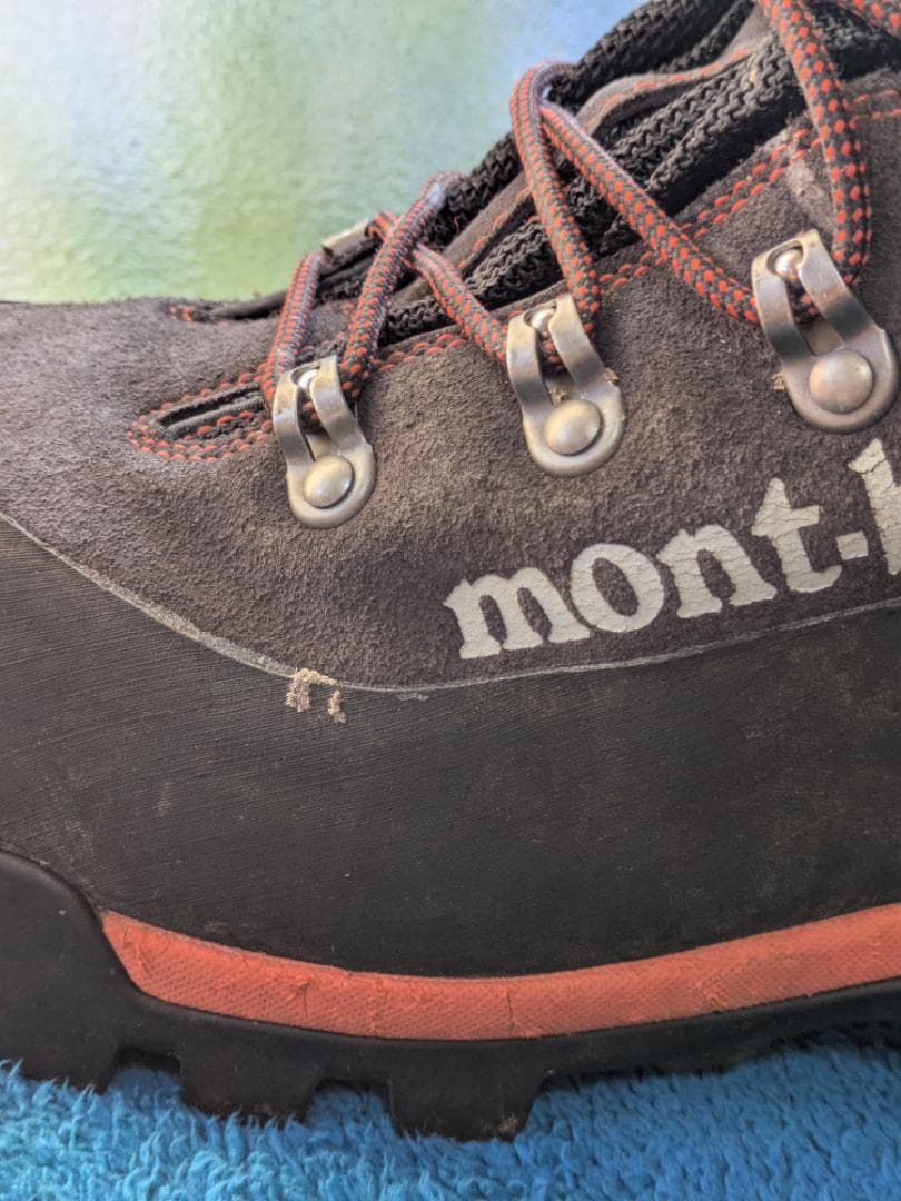 ★モンベル　プロテクションロガーブーツ　25.0★中古　チェンソーブーツ　林業