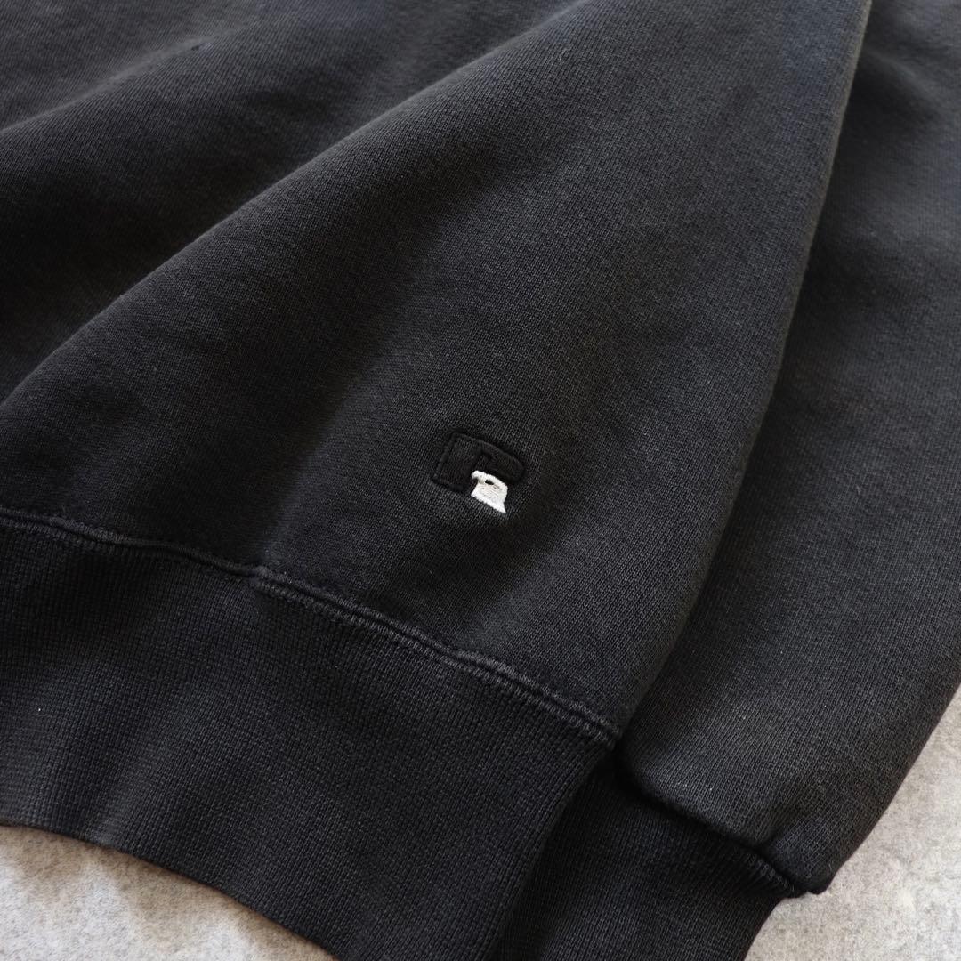 ハイコットン ブラック USA製 90s Russellラッセル スウェットXL