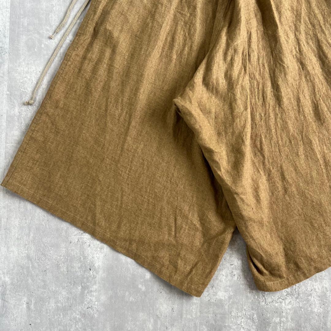 Y's　ワイズ　ヨウジヤマモト　リネン100%　スカートパンツ　ナチュラル　S