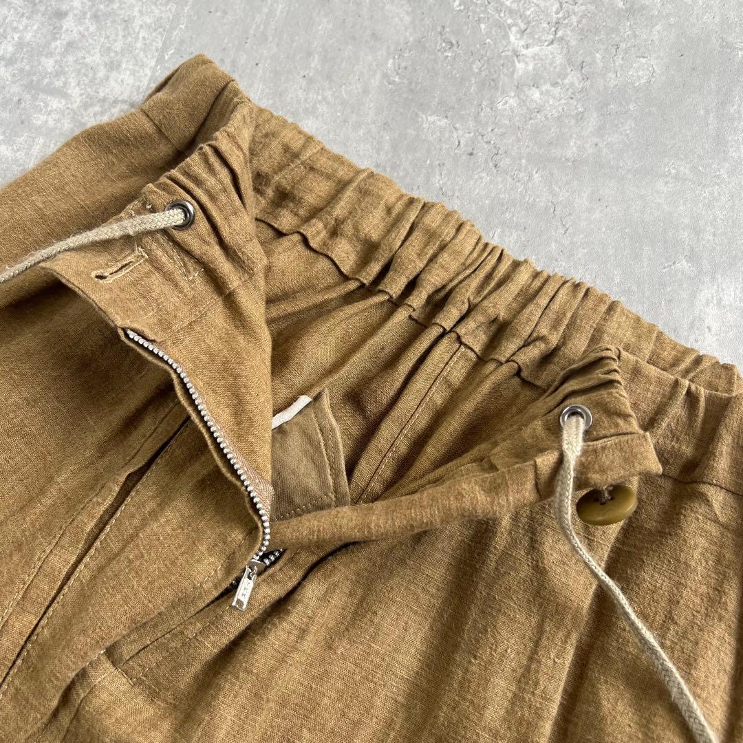 Y's　ワイズ　ヨウジヤマモト　リネン100%　スカートパンツ　ナチュラル　S