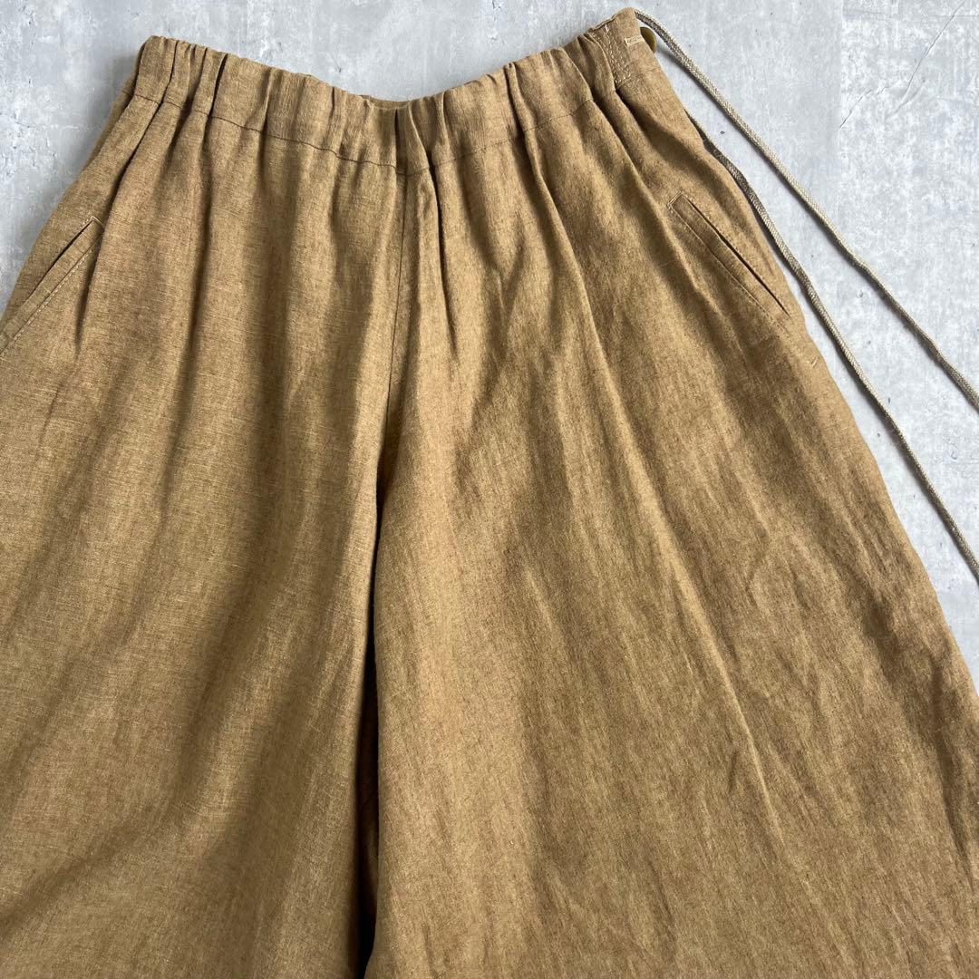 Y's　ワイズ　ヨウジヤマモト　リネン100%　スカートパンツ　ナチュラル　S
