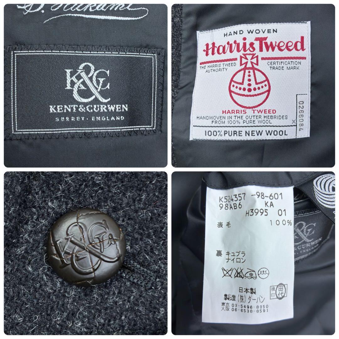 美品　ハリスツイード　ダーバン　ツイード　テーラードジャケット　胡桃ボタン　XL