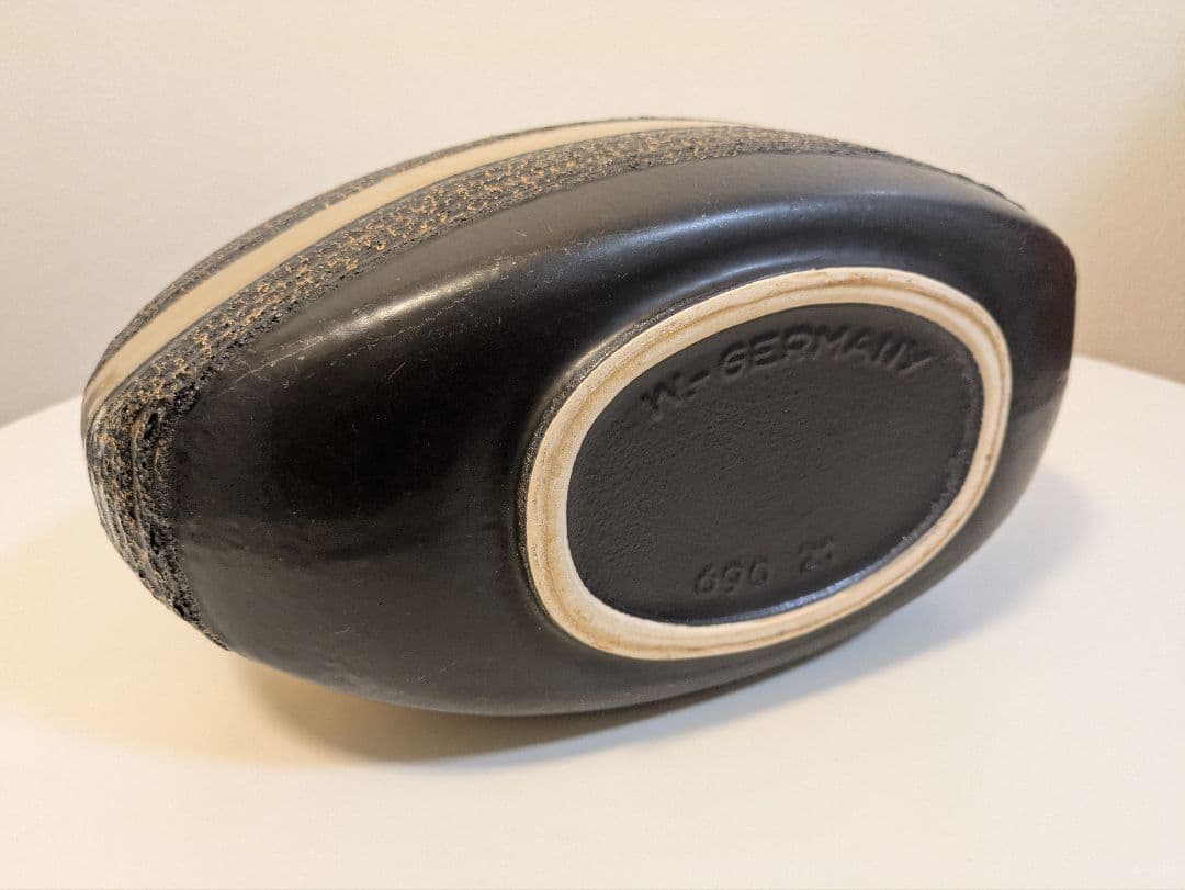 ヴィンテージ フラワーベース 陶器 ミッドセンチュリー ドイツ FatLava