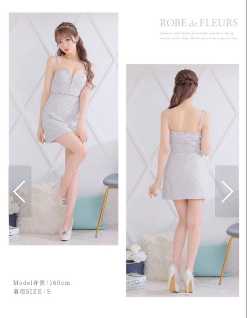 ROBE de FLEURS ブルードレス XSサイズ