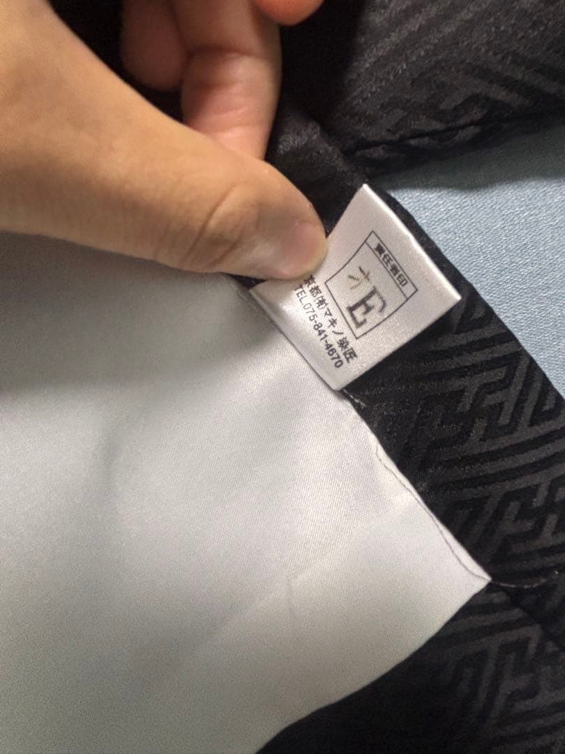 正絹　お宮参り.七五三　黒地 松に鷹兜