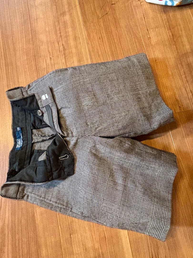 【ラルフローレン120cmスーツ5点】スーツ上下、ネクタイ、シャツ、靴20cm