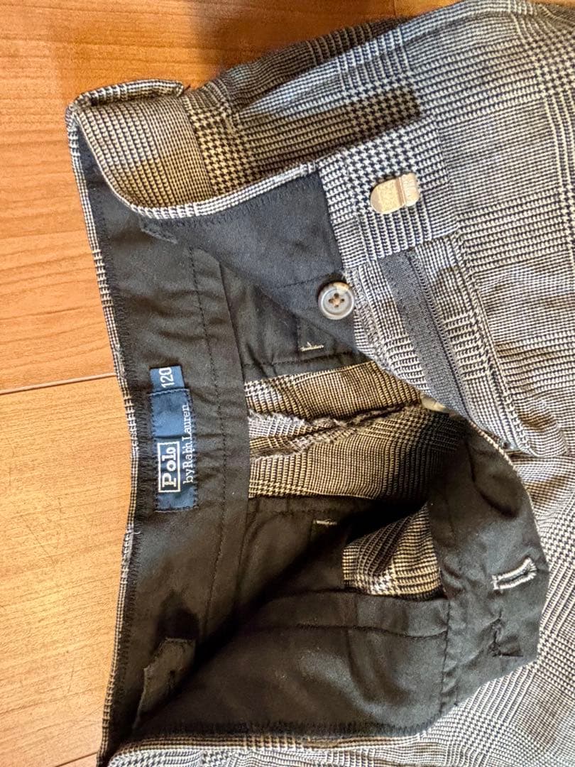 【ラルフローレン120cmスーツ5点】スーツ上下、ネクタイ、シャツ、靴20cm