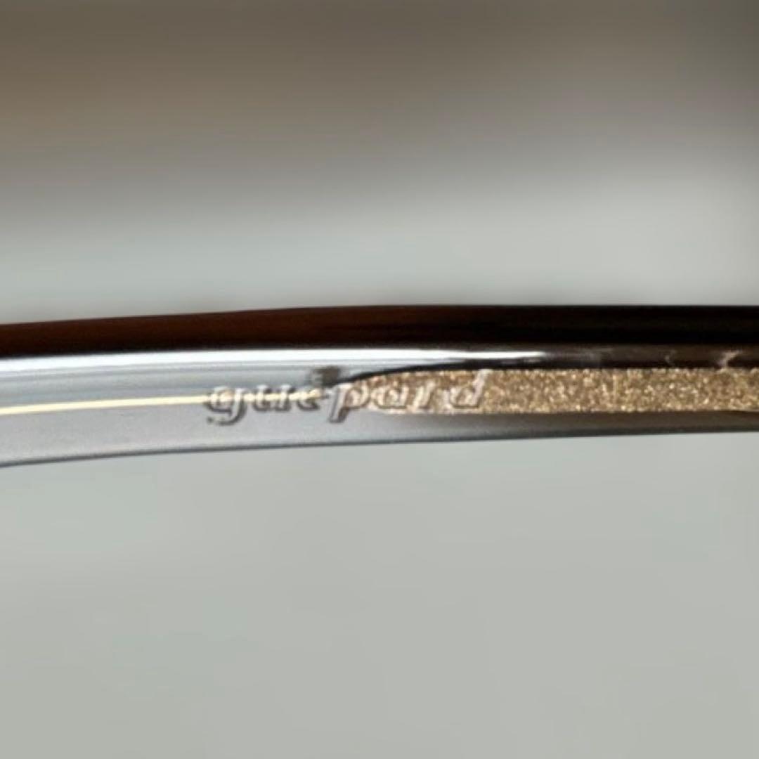 【美品】guepard　サングラス　アセテート　gp10　度なし　ケース付き