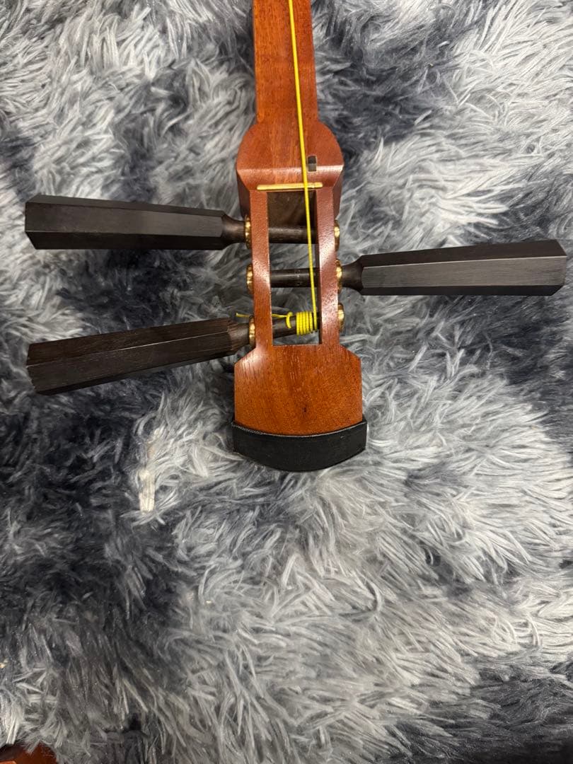 津軽三味線 黒檀糸巻 東さわり　花梨 太棹 丸打胴 和楽器