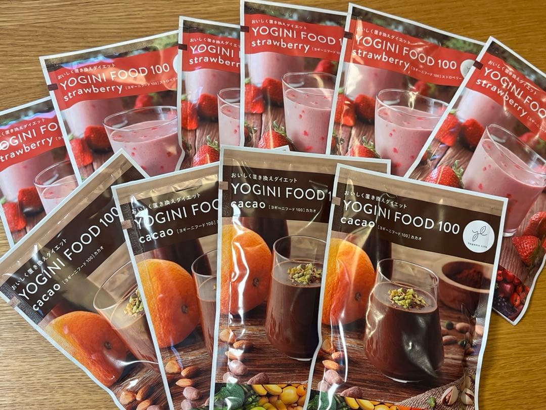 ゆゆ様リクエスト♡YOGINI FOOD 100 カカオ・ストロベリー10袋✖️2