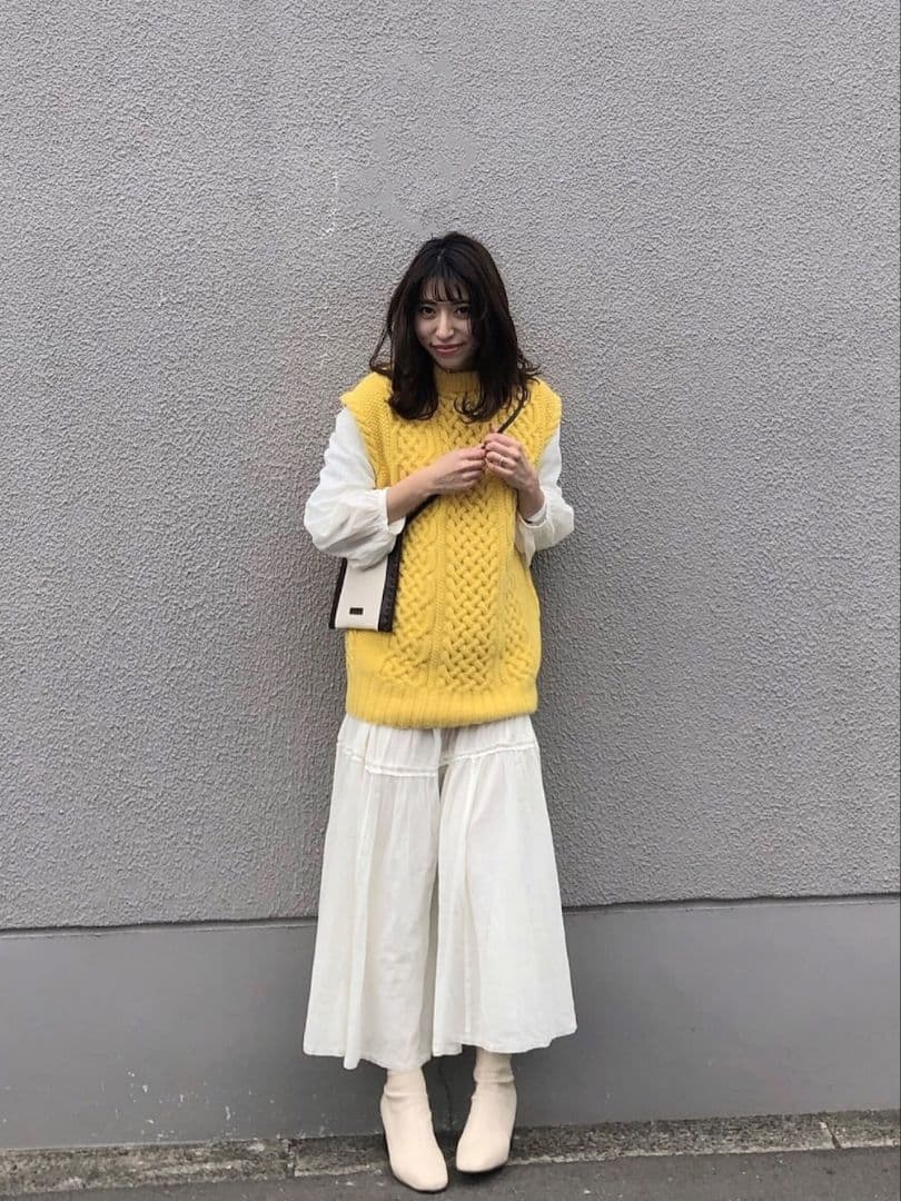 最安値　ドゥロワー　drawer アランベスト　69300円　カシミヤ　ニット