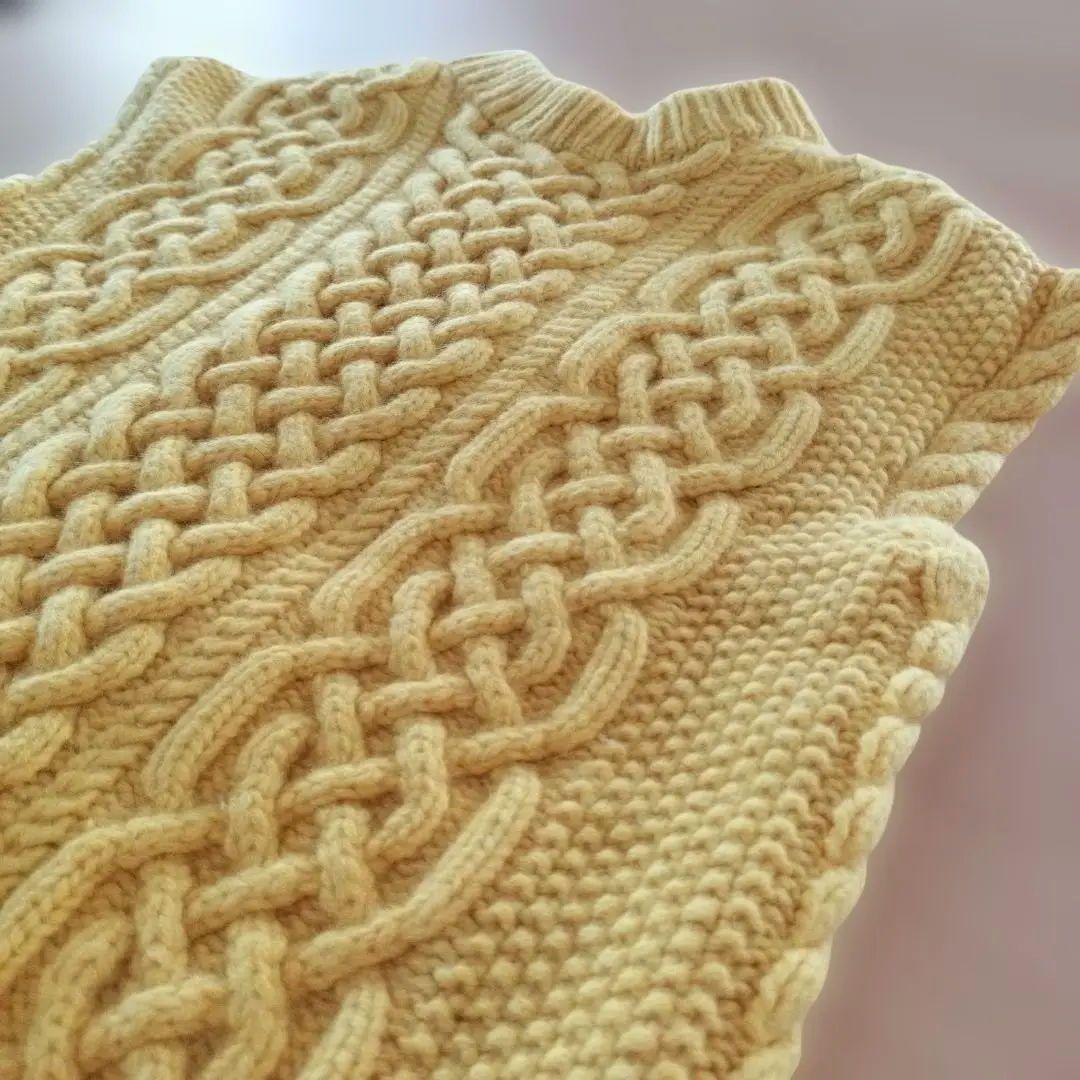 最安値　ドゥロワー　drawer アランベスト　69300円　カシミヤ　ニット