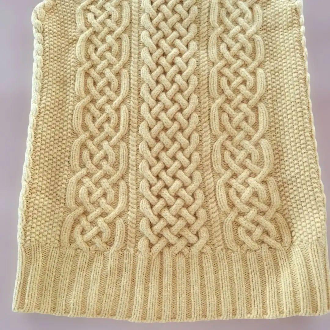 最安値　ドゥロワー　drawer アランベスト　69300円　カシミヤ　ニット