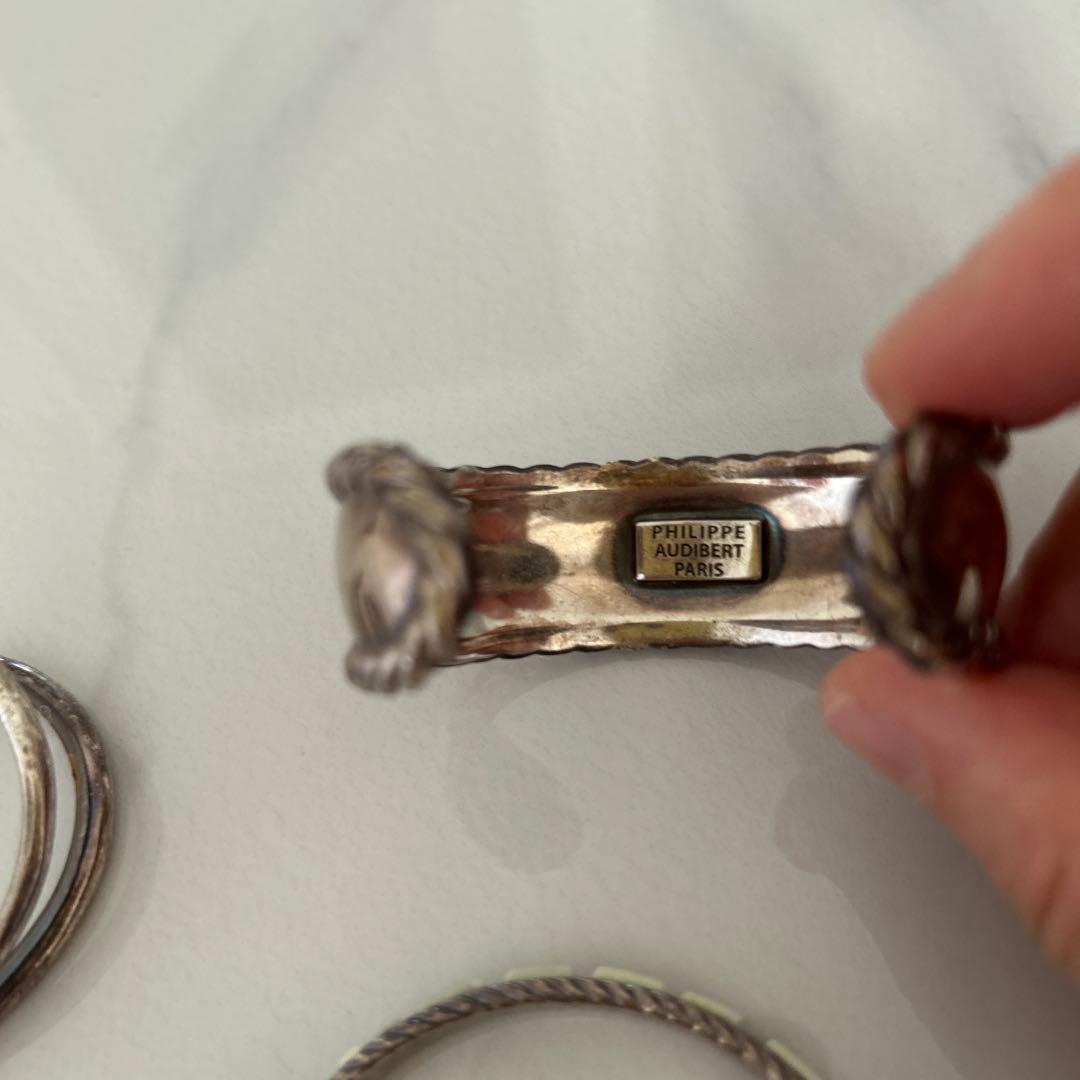 PHILIPPE AUDIBERT シルバーバングル 3点セット