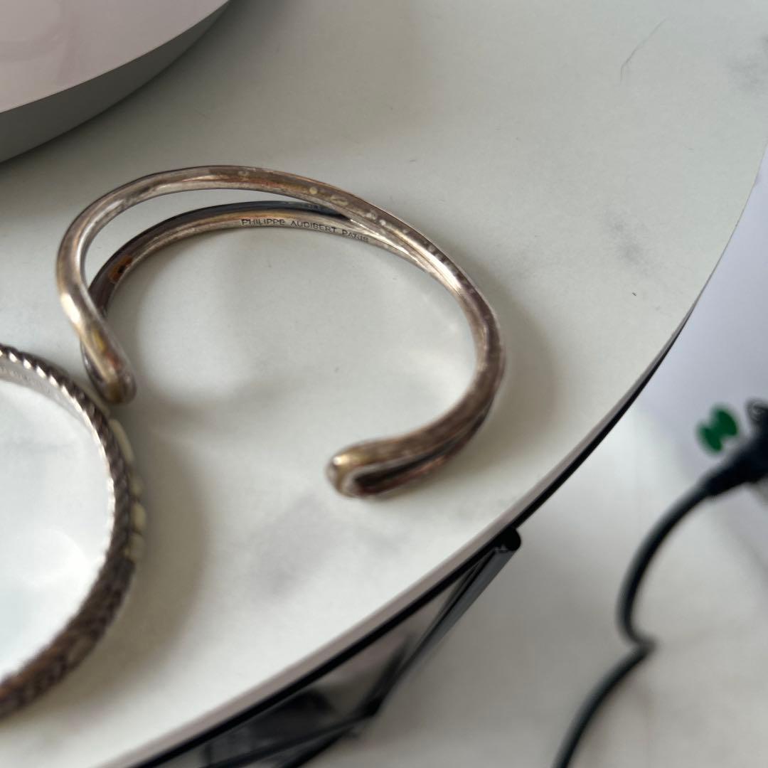 PHILIPPE AUDIBERT シルバーバングル 3点セット