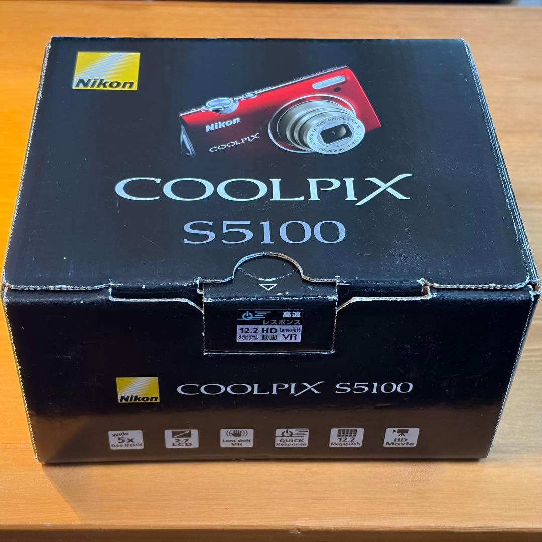 Nikon COOLPIX S5100 レッド コンパクトデジタルカメラ