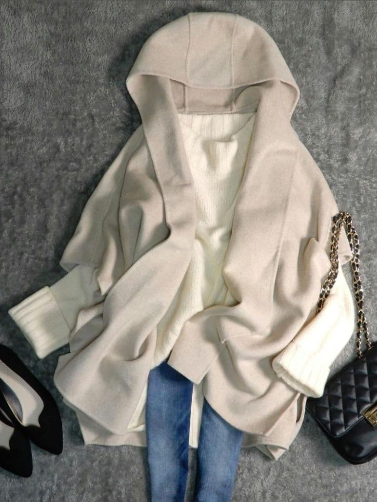 バースデーバッシュ ハンドメイド フード ポンチョ コート 羽織 F 1.8万