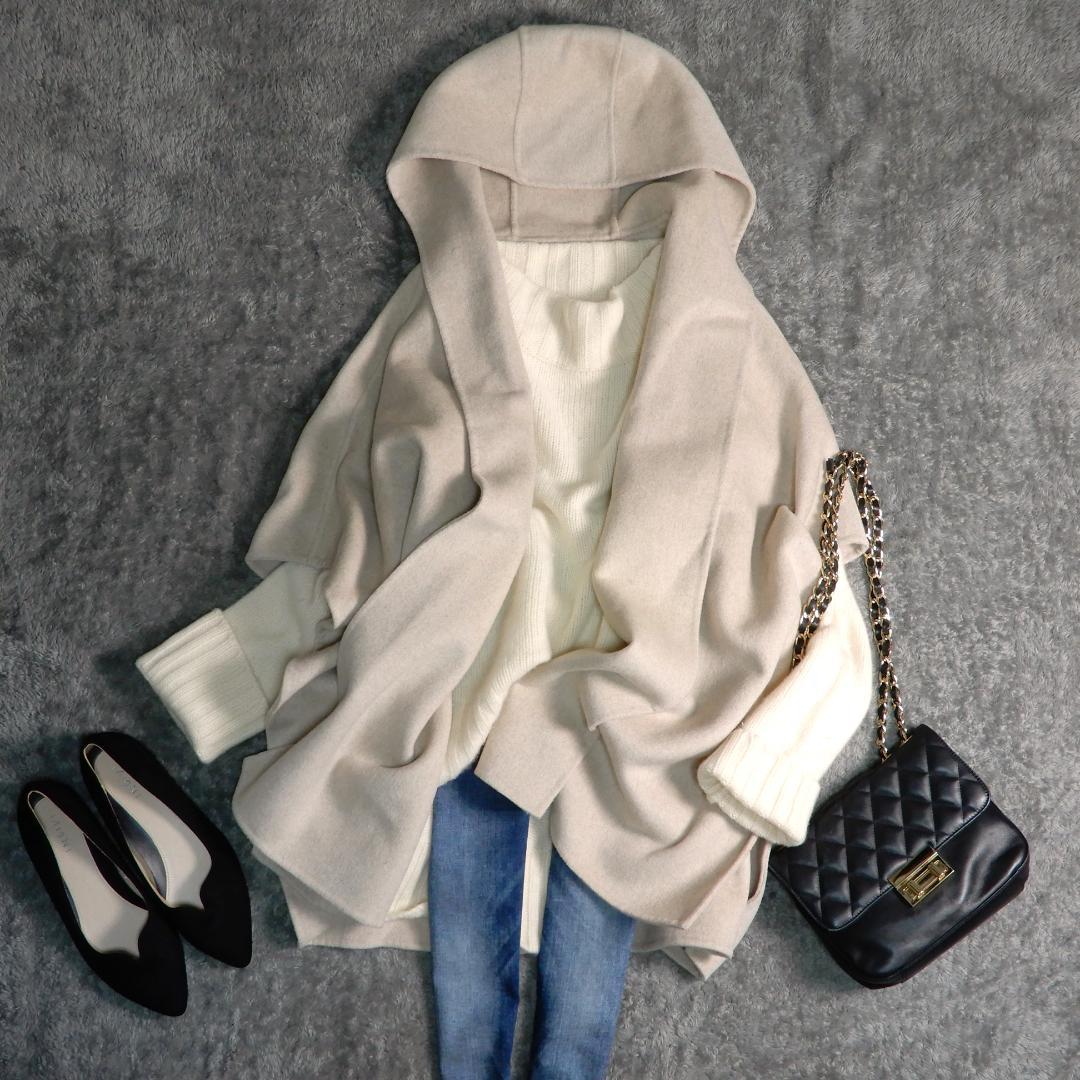 バースデーバッシュ ハンドメイド フード ポンチョ コート 羽織 F 1.8万