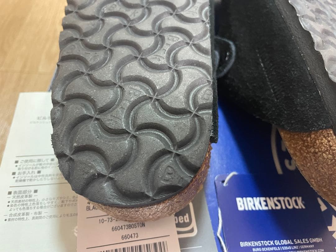 BIRKENSTOCK BOSTON スエード レザー 41 ブラック