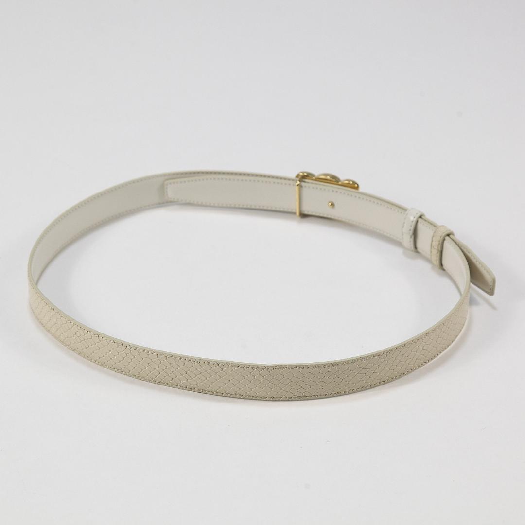 極美品 CELINE トリオンフ リバーシブルベルト 25MM ゴールドバックル