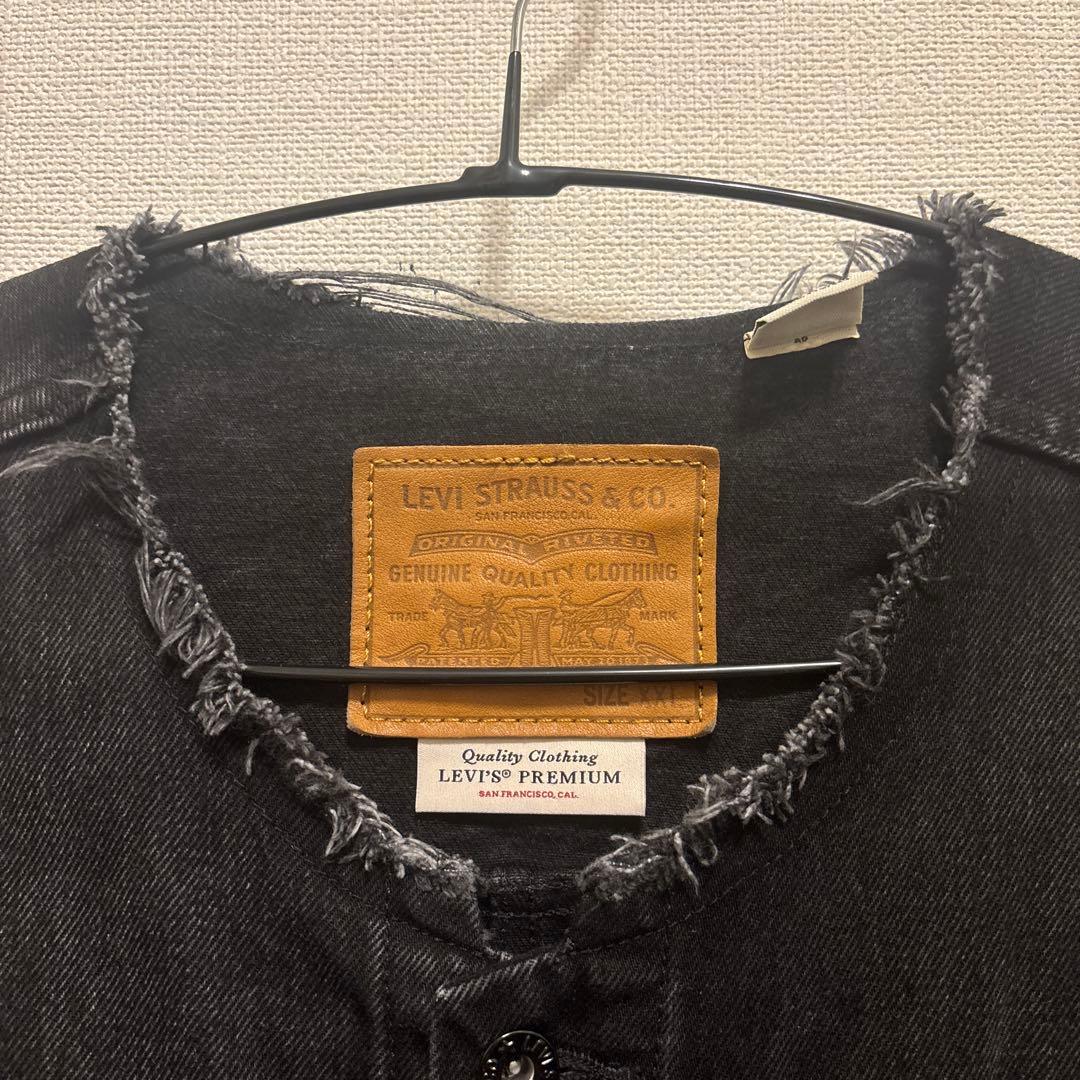 EDIFICE Levi's 別注デニムジャケット'COLLARLESS'