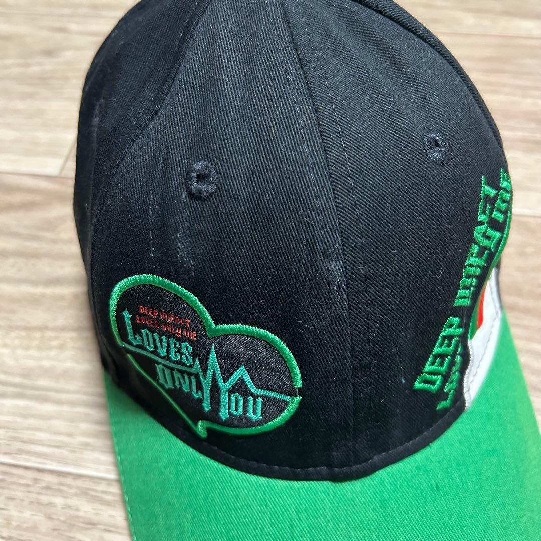 ラヴズオンリーユー　キャップ　帽子　グリーン DEEP IMPACT レア　競馬