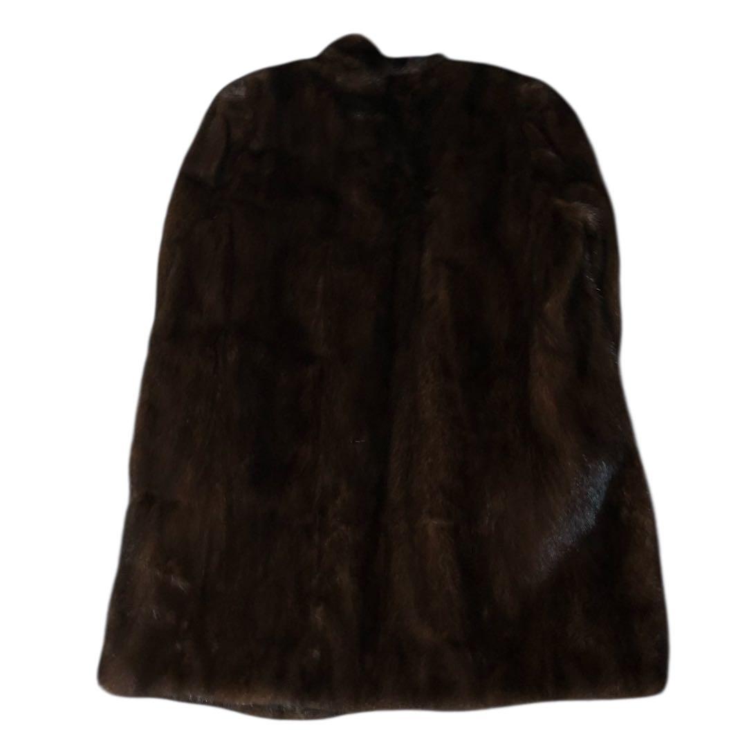 【美品】マホガニーミンクコート　11号　L ミンクコート　リアルファー　毛皮