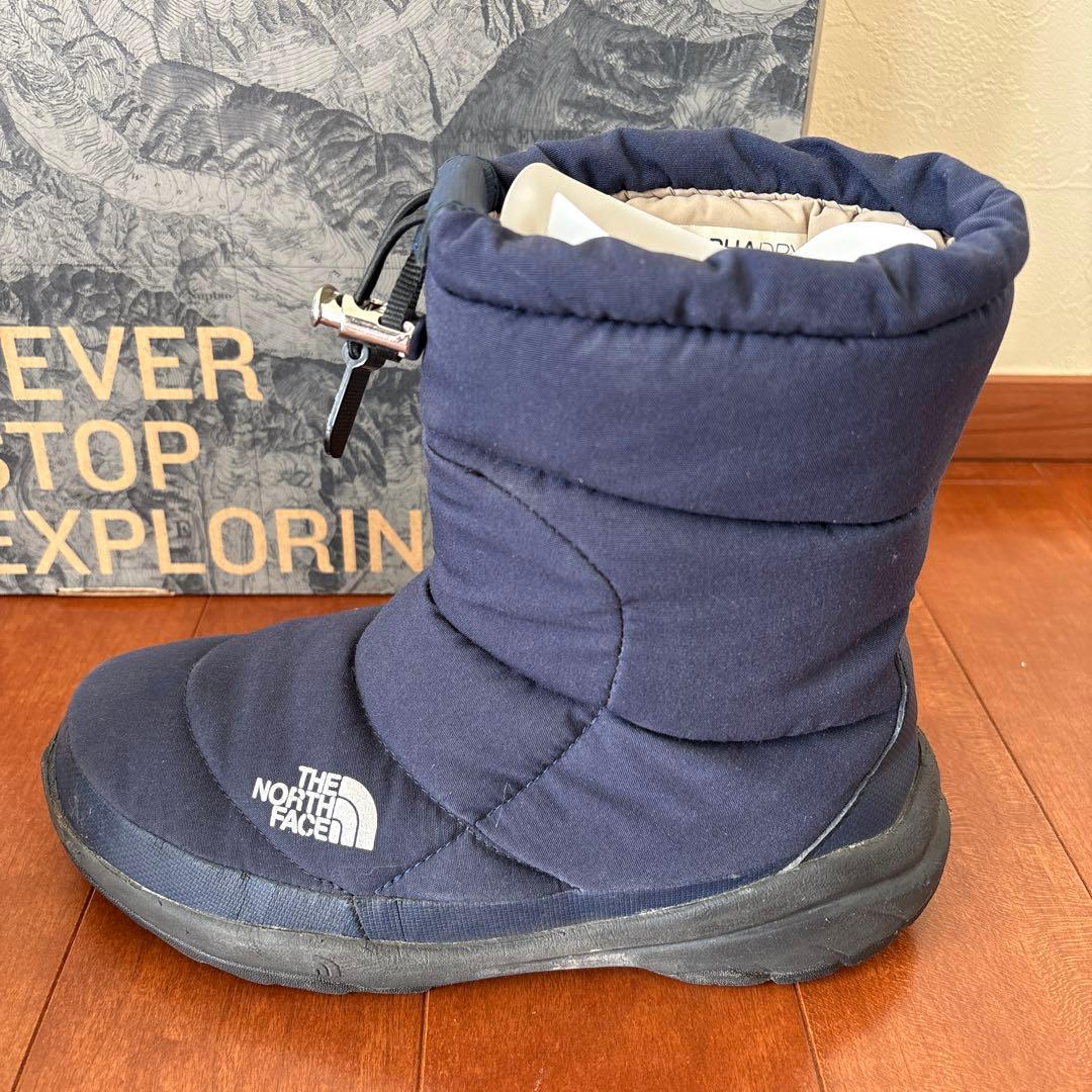 美品ノースフェイスTHE NORTH FACEヌプシ ブーツ24cm防寒ネイビー
