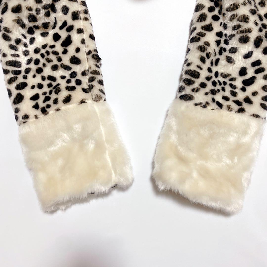 d.i.a. レオパード柄ファーコート サイズF Y2K