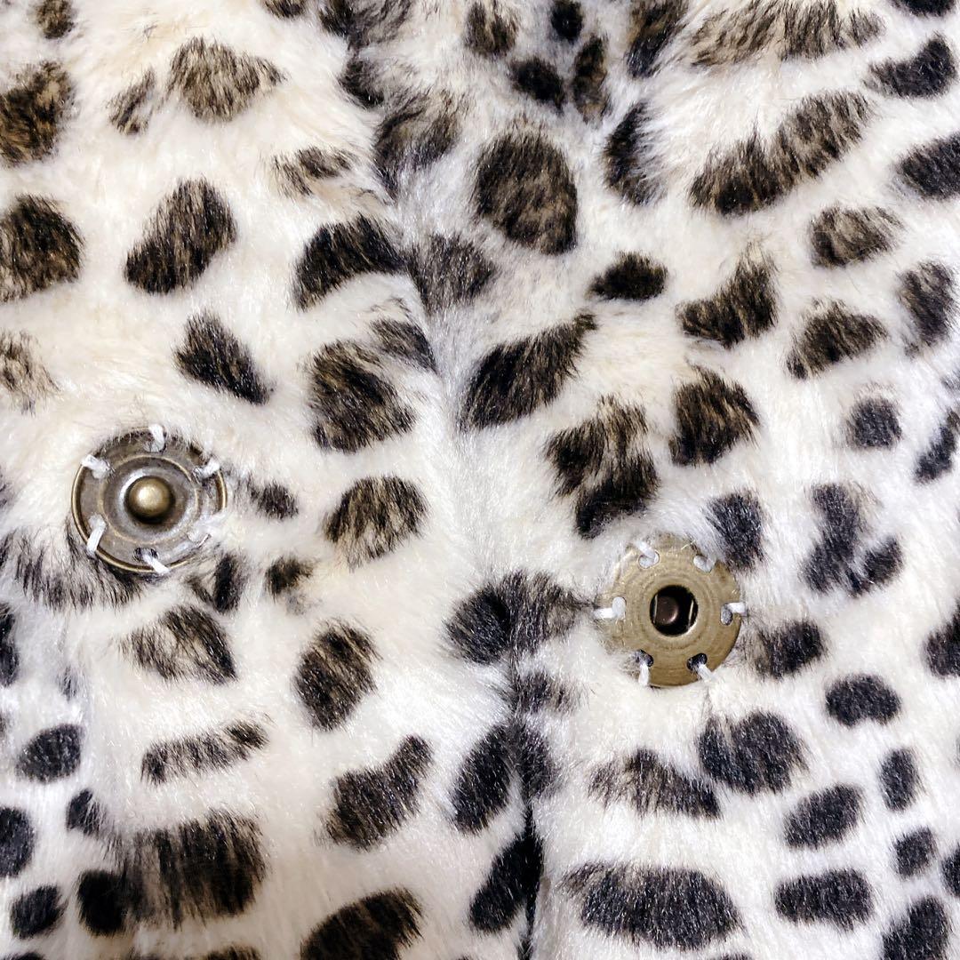 d.i.a. レオパード柄ファーコート サイズF Y2K