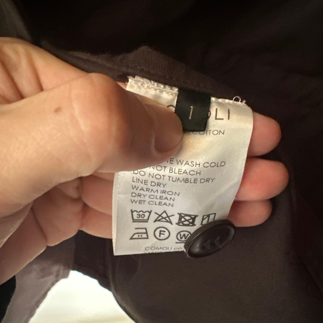 美品 COMOLI 24AW 製品染 ジャケット&パンツ サイズ1 ブラック