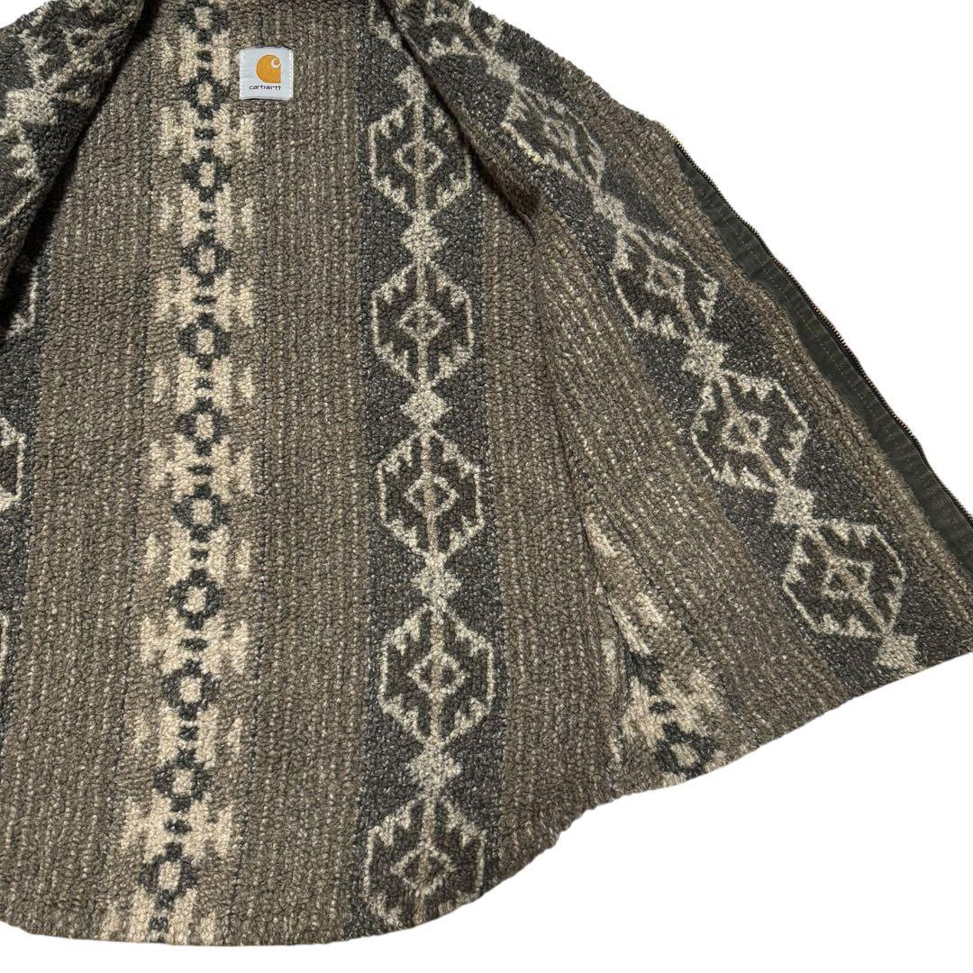 希少 90s Carhartt サウスウエスト ネイティブ ボア ダック ベスト