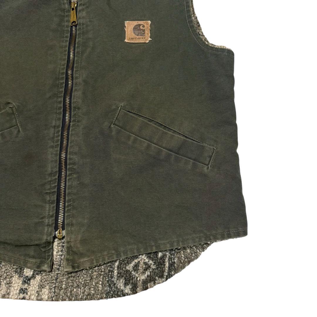 希少 90s Carhartt サウスウエスト ネイティブ ボア ダック ベスト