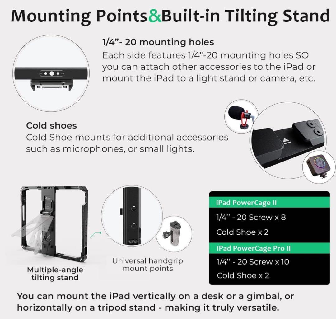 Accsoon iPad PowerCage Pro Ⅱ iPad用