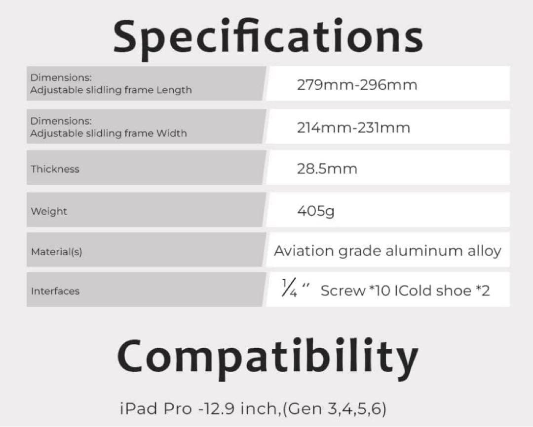 Accsoon iPad PowerCage Pro Ⅱ iPad用