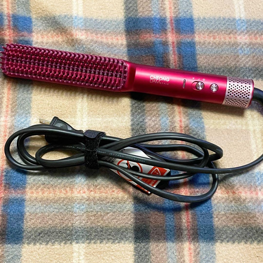 韓国 チョンダムスタイル ダブルアクションヘアブラシ 中古