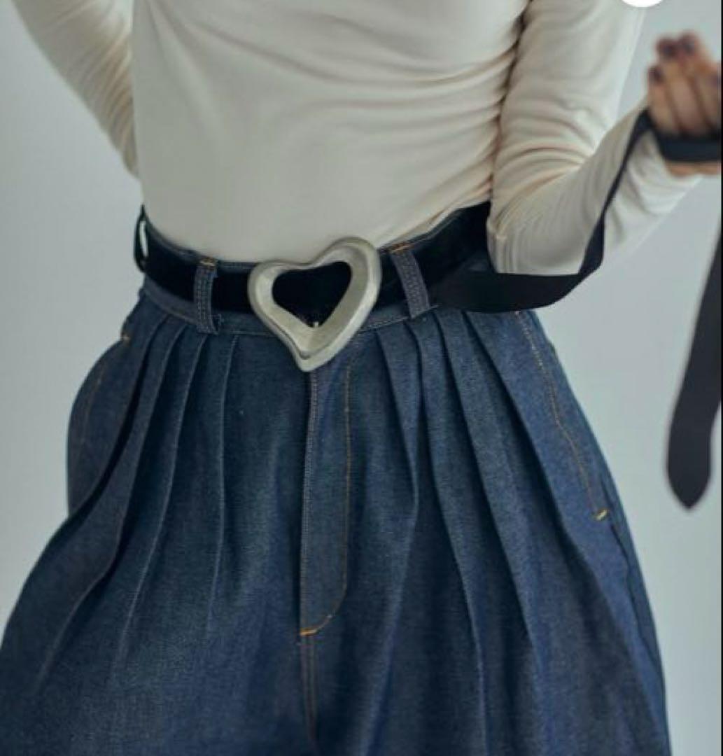 専用品 SEA BIG HEART SUEDE BELT(SILVER)