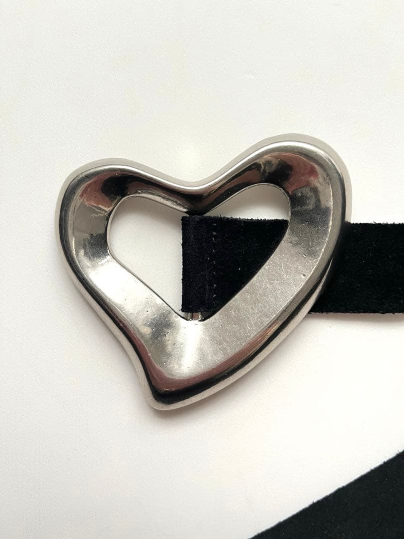 専用品 SEA BIG HEART SUEDE BELT(SILVER)