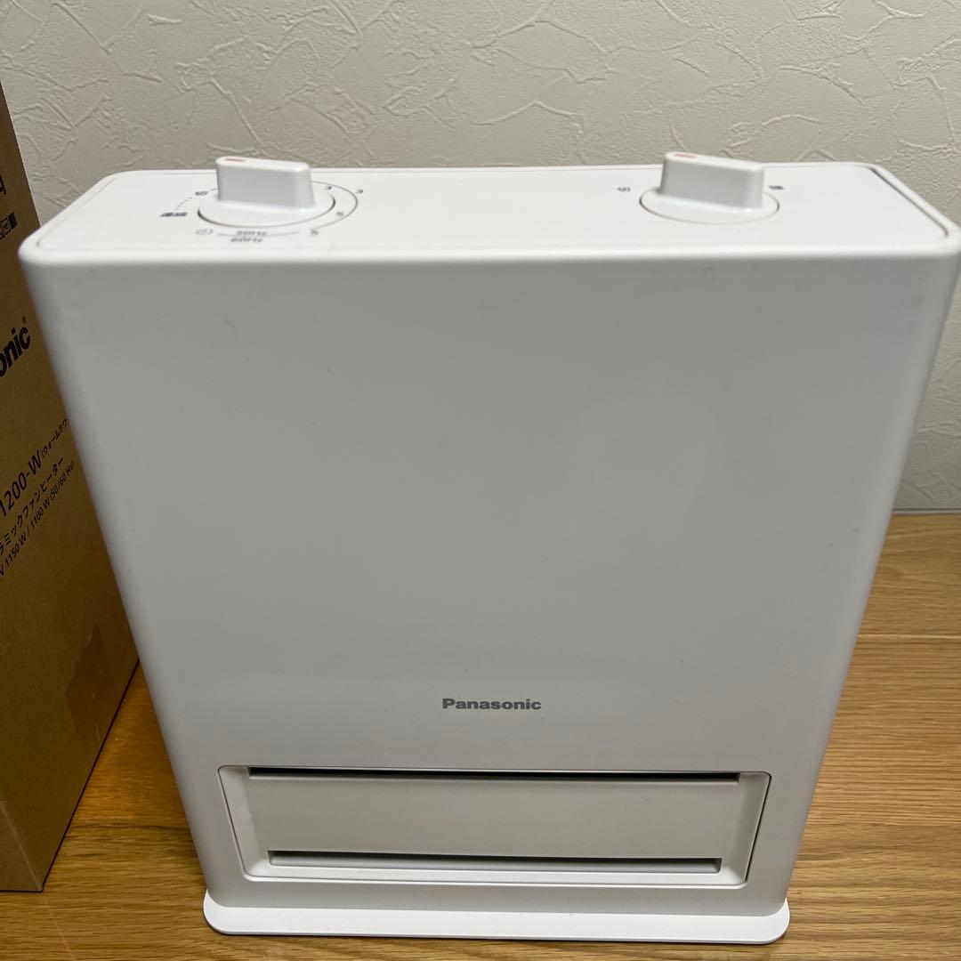 【新品】Panasonic セラミックファンヒーター DS-FA1200-W