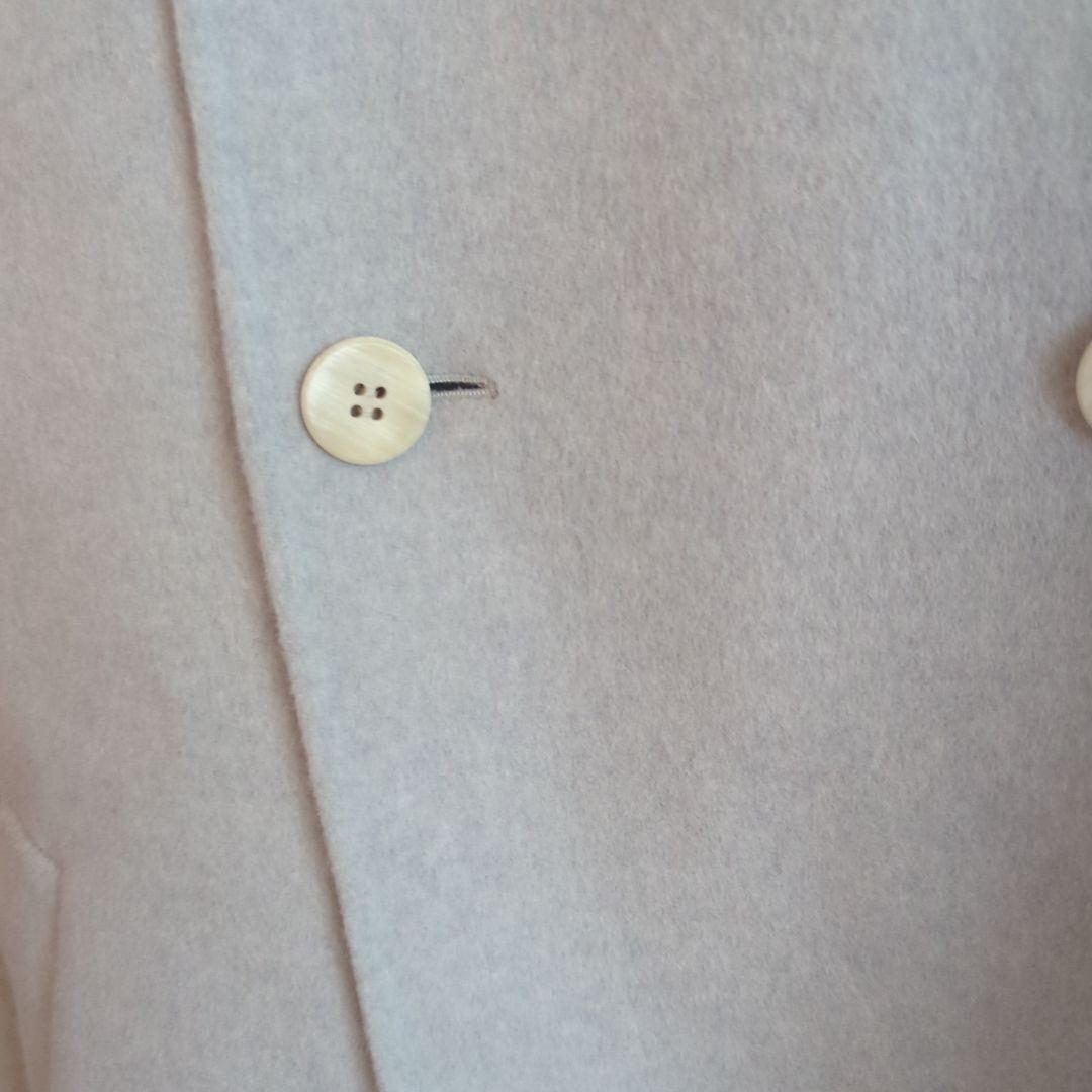 GALERIE VIE ウールダブルフェイス ショートノーカラートレンチコート