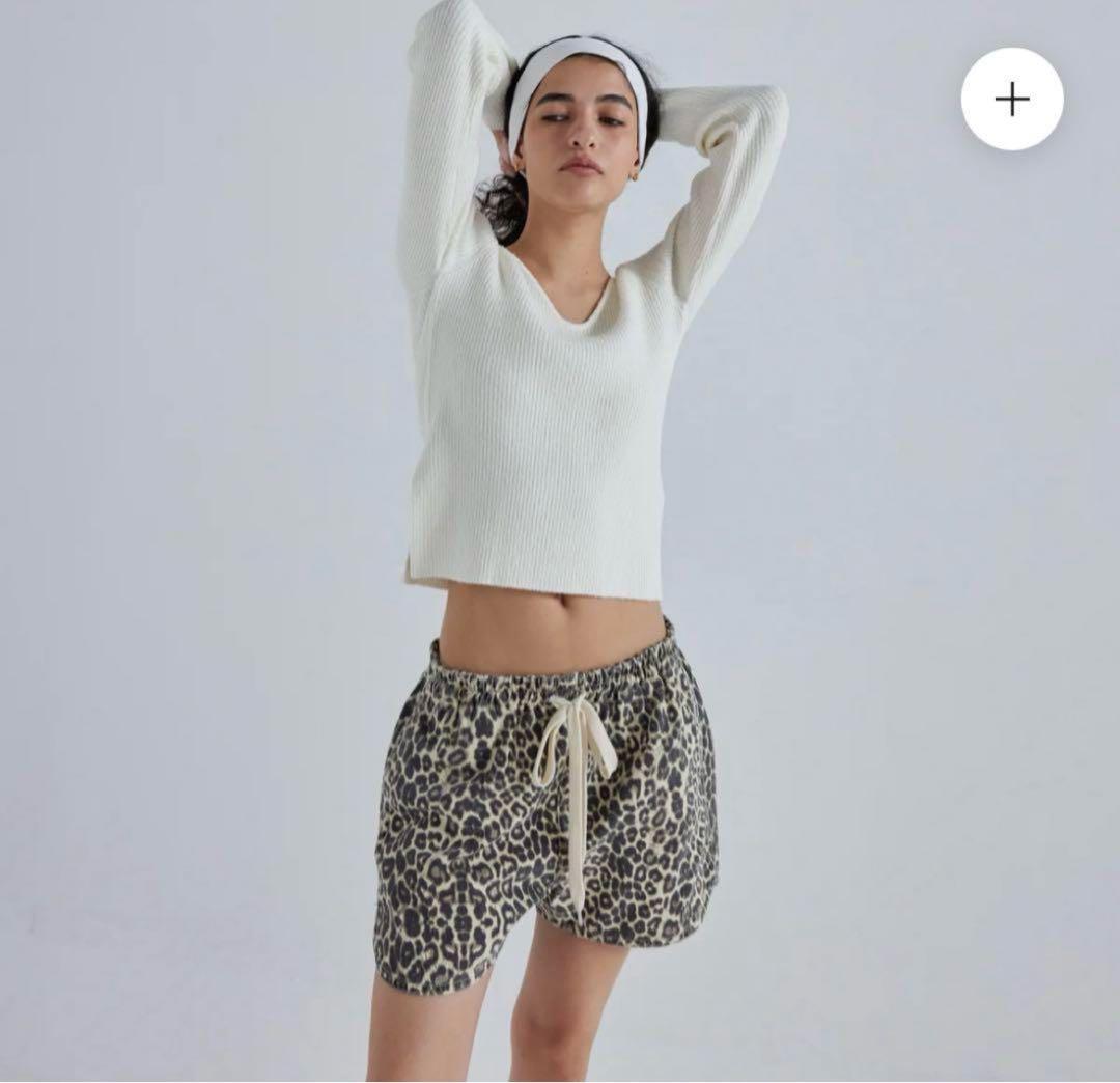 ライトCanvasギャザーショートパンツ