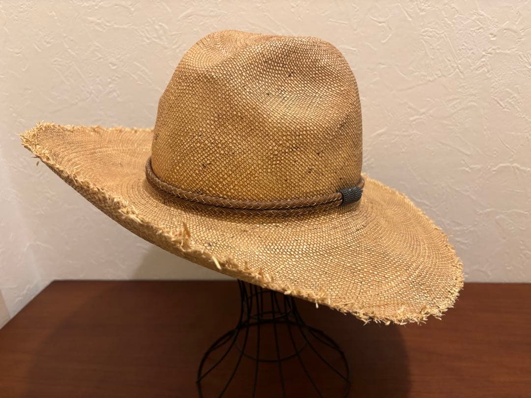 8ルカ　ブルネロクチネリ　ストローハット　レディース　フリーサイズ