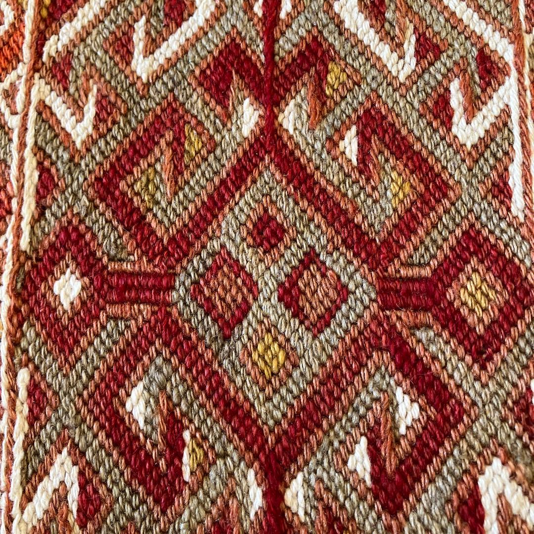 お値下げ！とても細かい見事な手仕事、トルコオールドキリムジジム