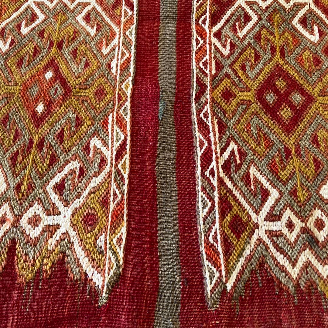 お値下げ！とても細かい見事な手仕事、トルコオールドキリムジジム