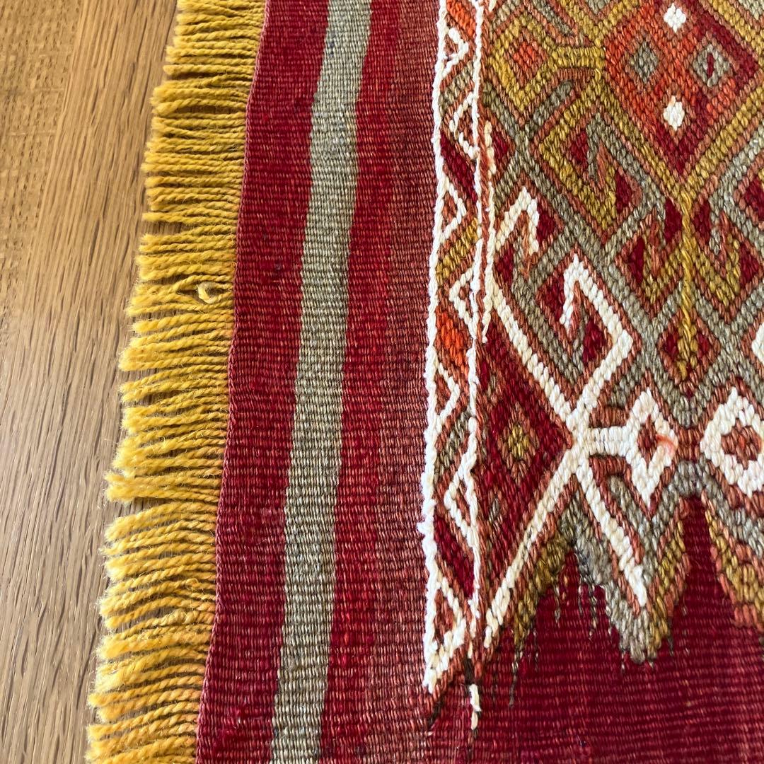 お値下げ！とても細かい見事な手仕事、トルコオールドキリムジジム