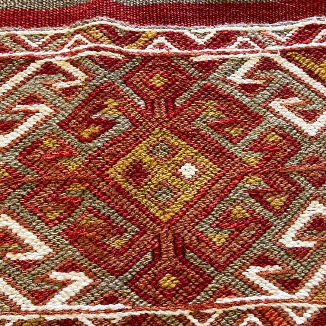 お値下げ！とても細かい見事な手仕事、トルコオールドキリムジジム